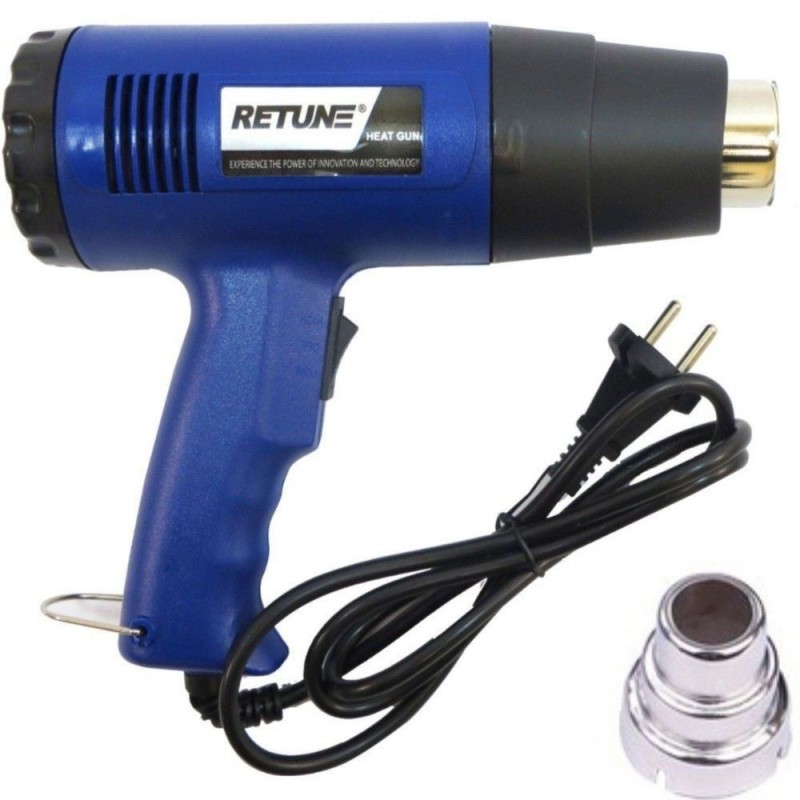 Pistola termica professionale sverniciatore RETUNE phon aria calda carrozziere