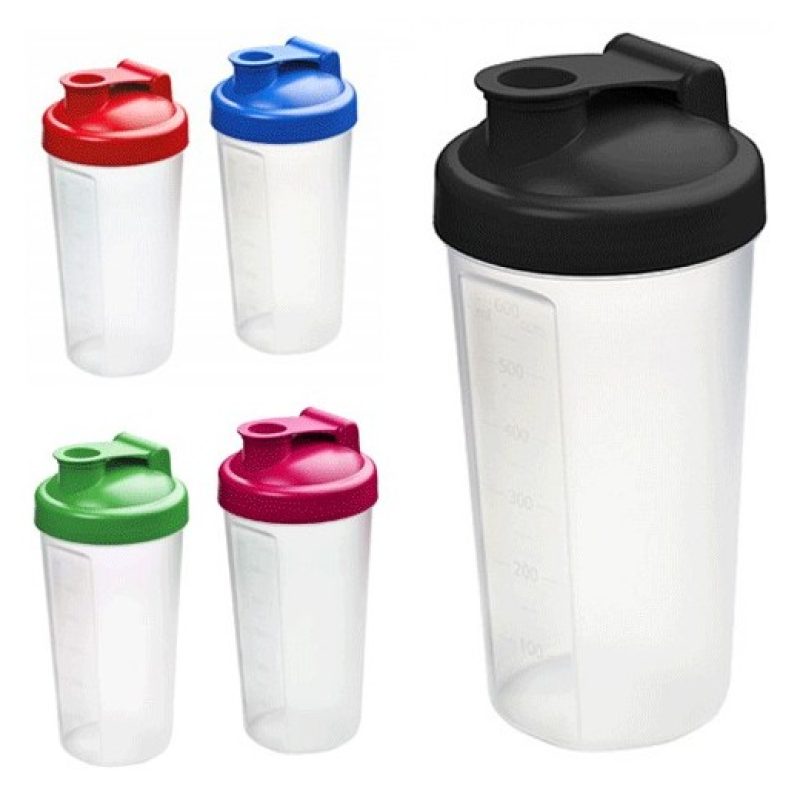 Hongu 2x Shaker trasparente 700 ml proteine integratori palestra fi...