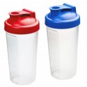 2x Shaker trasparente 700 ml  proteine integratori palestra fitness mixer coppa