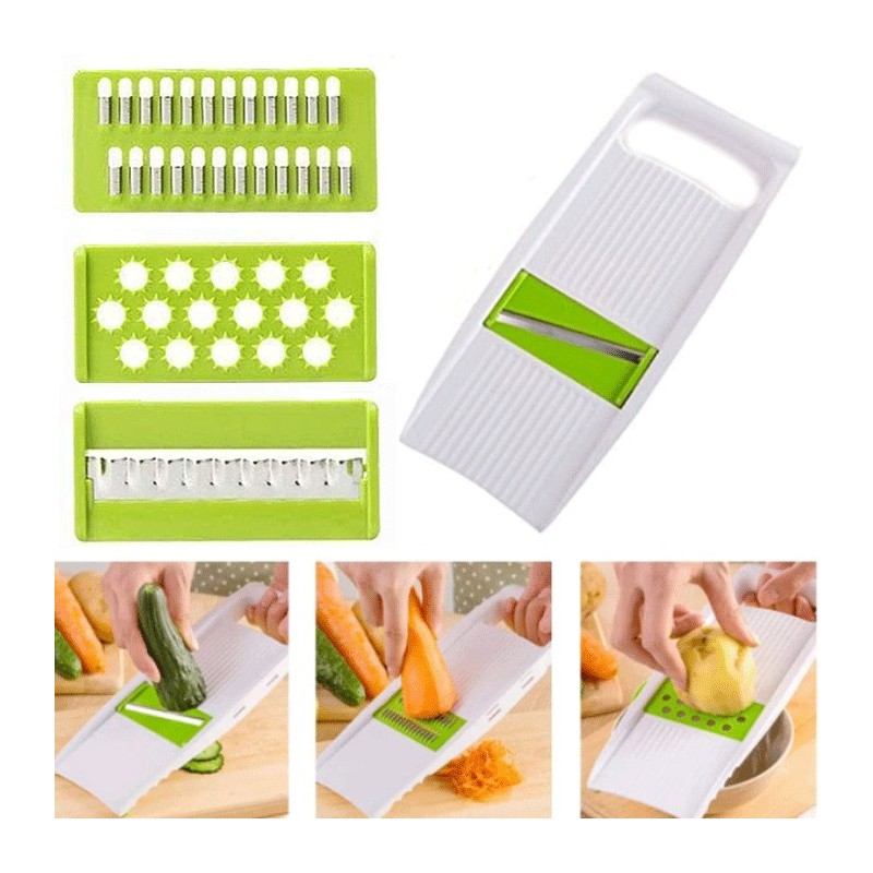 Mandolina Taglia affetta verdure manuale lama affettatrice cucina casa julienne