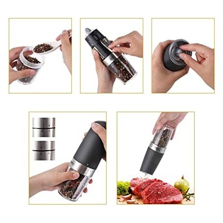 Elettrico Macina Sale spezie Macinapepe macinino pepe automatico regolabile casa