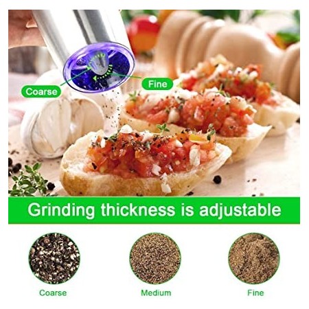 Elettrico Macina Sale spezie Macinapepe macinino pepe automatico regolabile casa