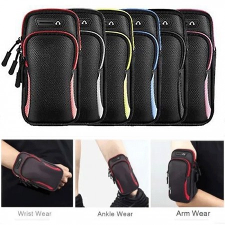FASCIA DA BRACCIO SPORTIVA PORTA CELLULARE SMARTPHONE UNIVERSALE SPORT CORSA