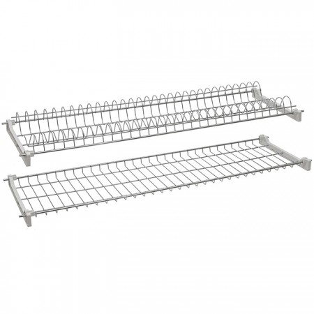 Scola piatti raccogligocce 76 cm per cucina porta incasso doppia rete pensile