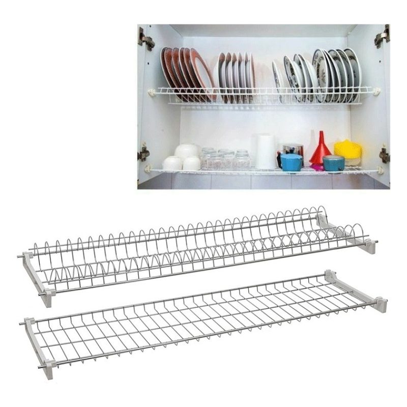 Scola piatti raccogligocce 76 cm per cucina porta incasso doppia re...