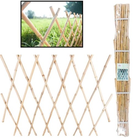 Traliccio estensibile Bamboo per piante rampicanti parete balcone terrazzo bambù