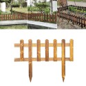 STECCATO RECINTO STACCIONATA LEGNO 43x32cm PER AIUOLE GIARDINO PIANTE BORDURA