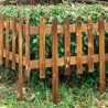 Hongu STECCATO RECINTO STACCIONATA LEGNO 43x32cm PER AIUOLE GIARDIN...