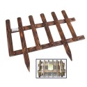 STECCATO RECINTO STACCIONATA LEGNO 43x32cm PER AIUOLE GIARDINO PIANTE BORDURA