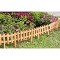 STECCATO RECINTO STACCIONATA LEGNO 43x32cm PER AIUOLE GIARDINO PIANTE BORDURA