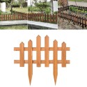 STECCATO RECINTO STACCIONATA LEGNO 40x40cm ARCO AIUOLE GIARDINO PIANTE BORDURA