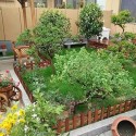 STECCATO RECINTO STACCIONATA LEGNO 40x40cm ARCO AIUOLE GIARDINO PIANTE BORDURA
