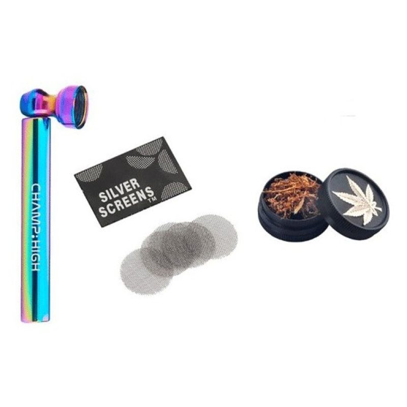Hongu Set viaggio pipa mini grinder retine di ricambio pipetta taba...