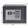 Cassaforte da incasso tastierino digitale in ferro con due chiavi combinazione