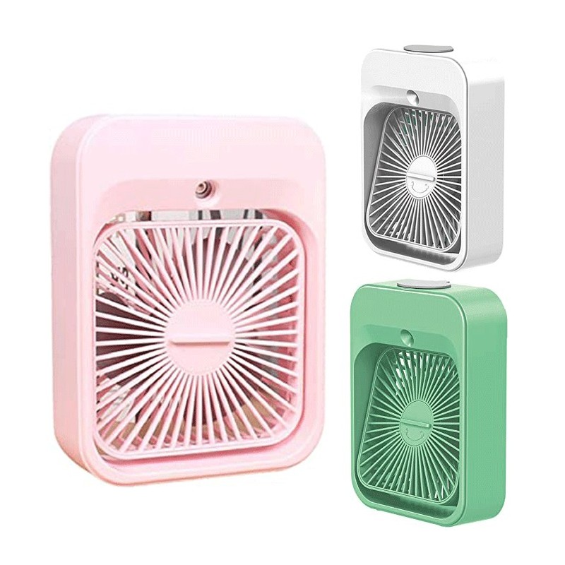 Mini ventilatore umidificatore aromaterapia rinfrescatore camper campeggio USB