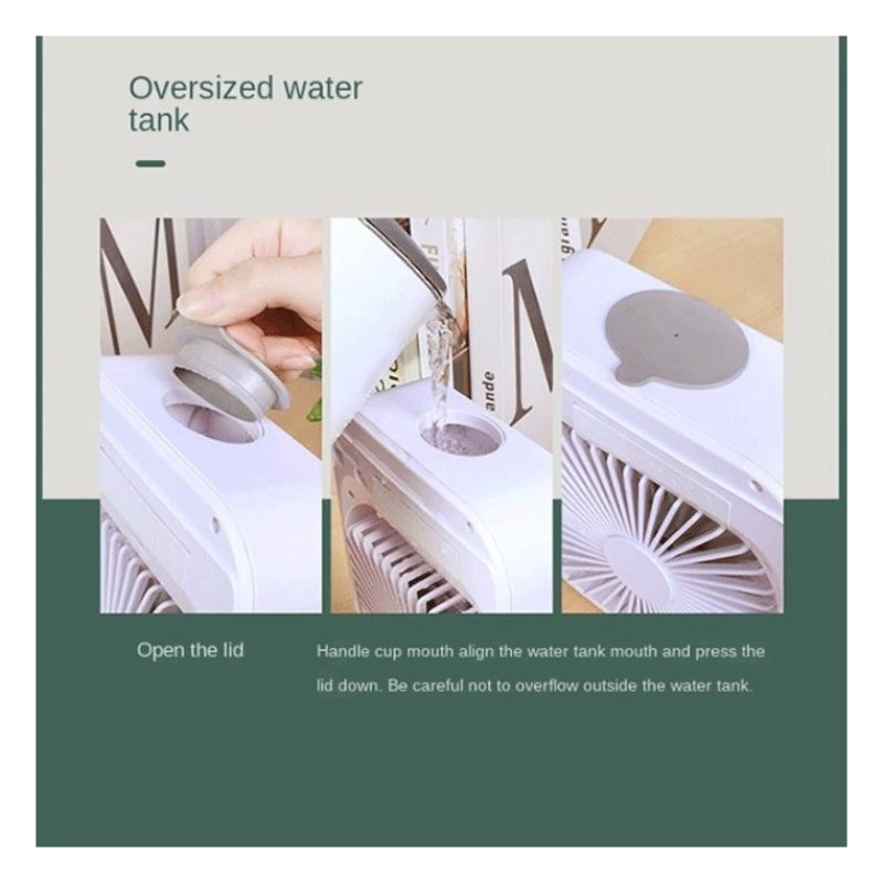 Hongu Mini ventilatore umidificatore aromaterapia rinfrescatore cam...