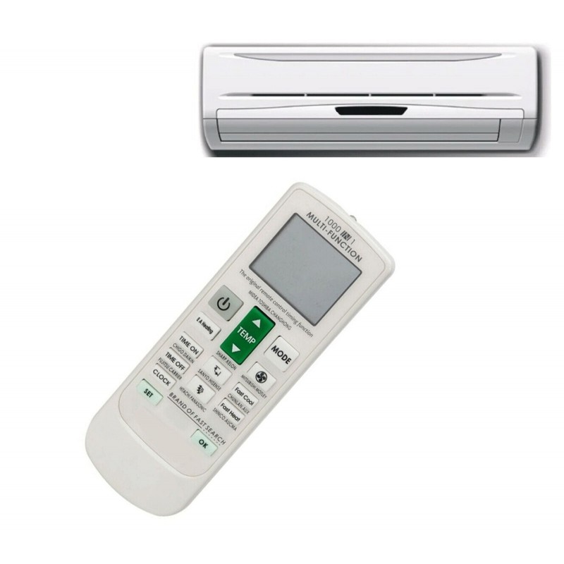 TELECOMANDO UNIVERSALE PER CLIMATIZZATORE A/C CONDIZIONATORE DI ARIA K-2012E