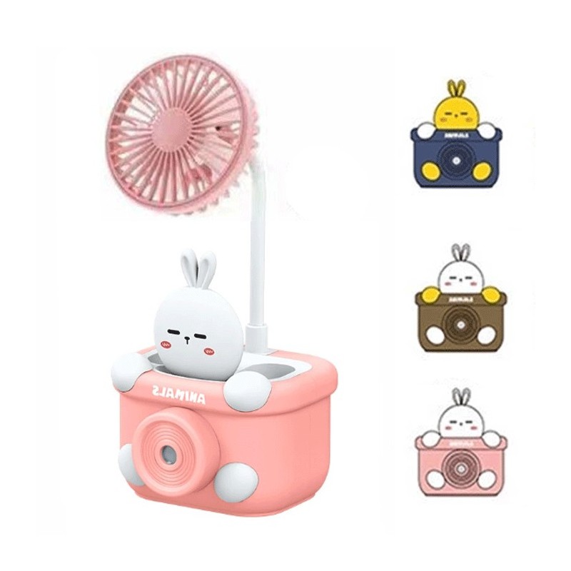 Mini ventilatore scrivania rinfrescatore camper campeggio USB portatile bambini