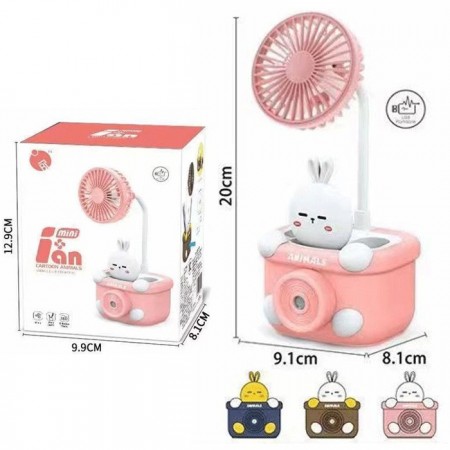 Mini ventilatore scrivania rinfrescatore camper campeggio USB portatile bambini