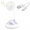 Hongu Mini ventilatore ricaricabile viaggio campeggio USB portatile...
