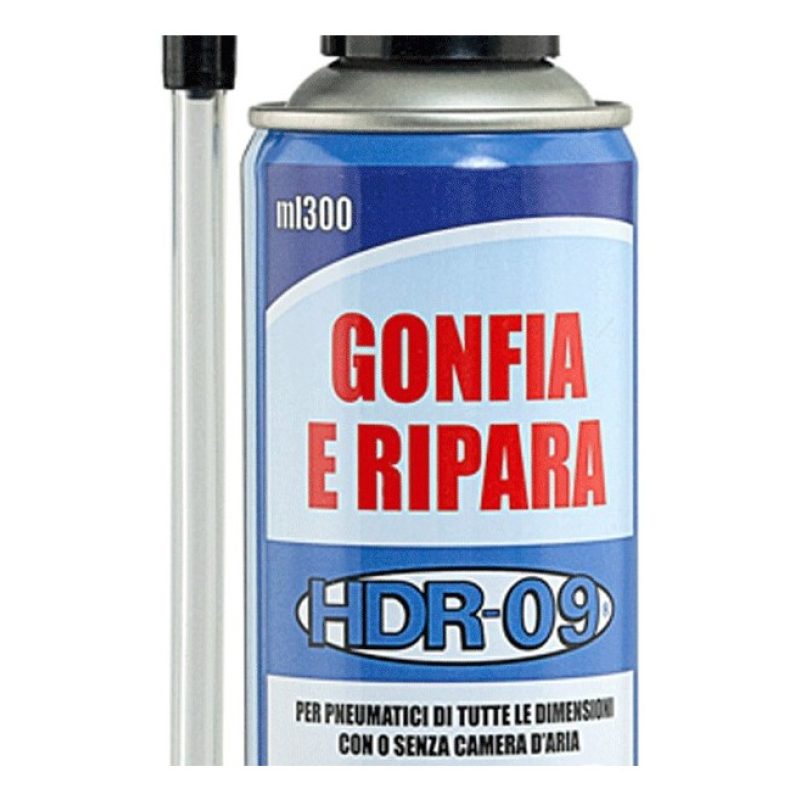 RHUTTEN BOMBOLETTA SPRAY GONFIA E RIPARA SIGILLA FORATURA GOMME PNE...