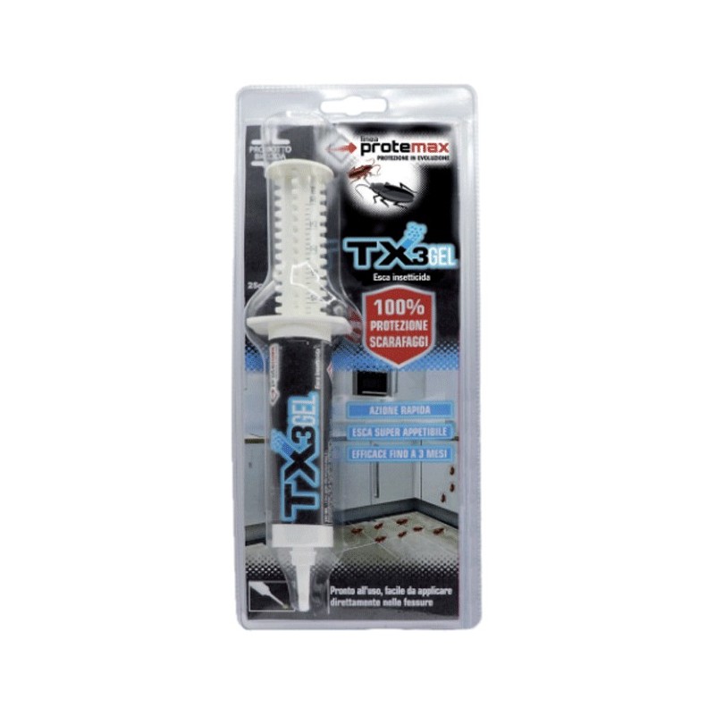 Protemax GEL SCARAFAGGI INSETTICIDA siringa GR. 25 Zapi Spa - pronto all'uso