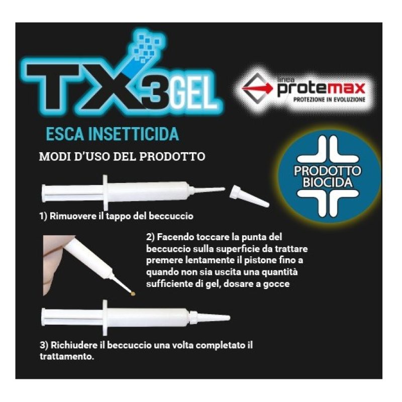 Protemax Protemax GEL SCARAFAGGI INSETTICIDA siringa GR. 25 Zapi Sp...