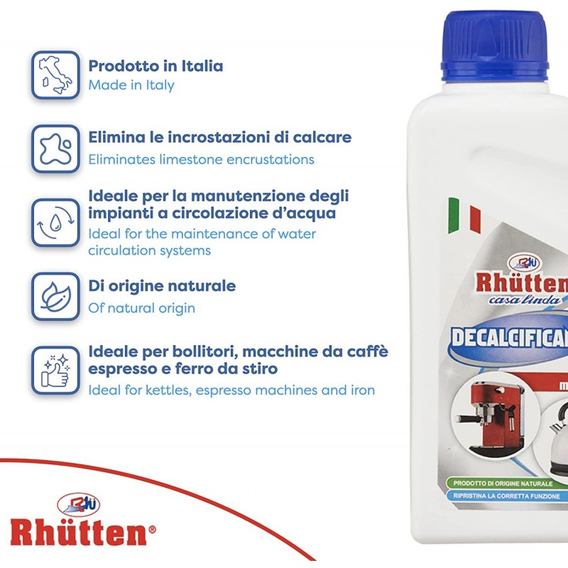 RHUTTEN Decalcificante anticalcare macchina da caffe' automatica pu...