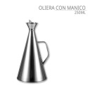 OLIERA ACETIERA DOSATORE SALVA GOCCIA IN ACCIAIO DA 250ml A 1L PORTA OLIO ACETO