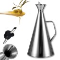 OLIERA ACETIERA DOSATORE SALVA GOCCIA IN ACCIAIO DA 250ml A 1L PORTA OLIO ACETO