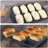 Stampo 8 Mini Plumcake cake torte mousse 36x24x4 cm forme antiadere...