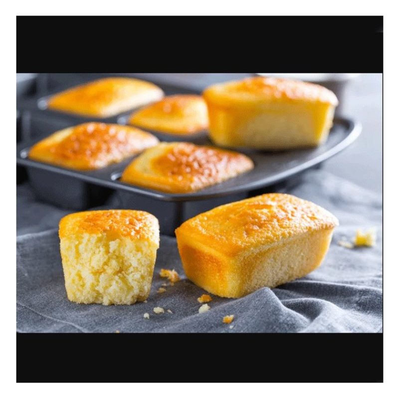 Stampo 8 Mini Plumcake cake torte mousse 36x24x4 cm forme antiadere...