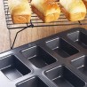Stampo 8 Mini Plumcake cake torte mousse 36x24x4 cm forme antiadere...