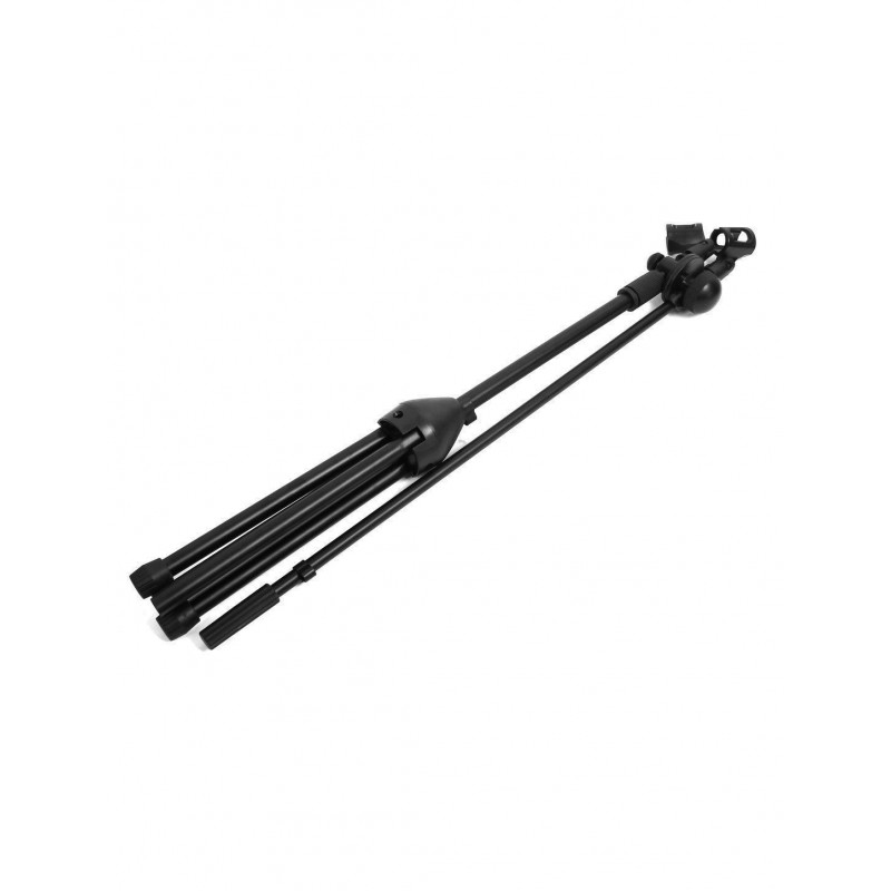 Asta doppio microfono professionale con stand smartphone pinza treppiede studio