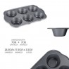 WeHome Stampo Teglia Vassoio Antiaderente 6 Muffin Cupcake Dolci Bu...