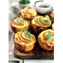 Stampo Teglia Vassoio Antiaderente 6 Muffin Cupcake Dolci Budino 28,5x17,5cm