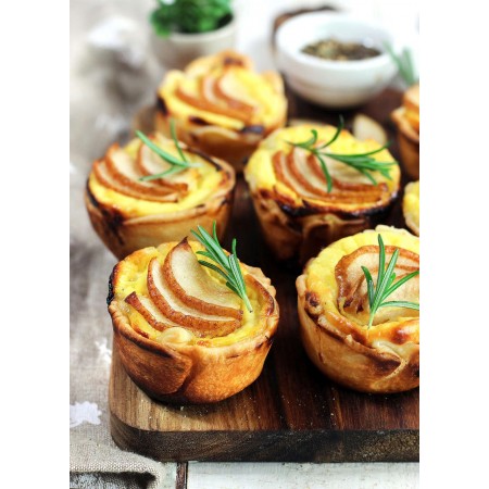 Stampo Teglia Vassoio Antiaderente 6 Muffin Cupcake Dolci Budino 28,5x17,5cm