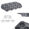 WeHome Stampo Teglia Vassoio Antiaderente 12 Muffin Cupcake Dolci B...