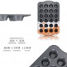 WeHome STAMPO TEGLIA MINI CUPCAKE MINI MUFFIN FORNO DECORA 24 CAVIT...