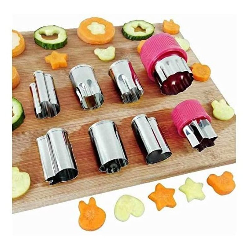 MINI 8 FORMINE PER FRUTTA VERDURA FORMAGGI CUCINA FESTA ACCIAIO STA...