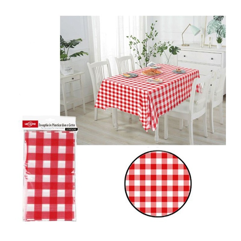 4xTovaglia USA GETTA Monouso plastificata antimacchia feste e party copri tavolo