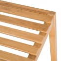 Scaffale in legno bamboo 3 ripiani dispensa mensole libreria bagno espositore