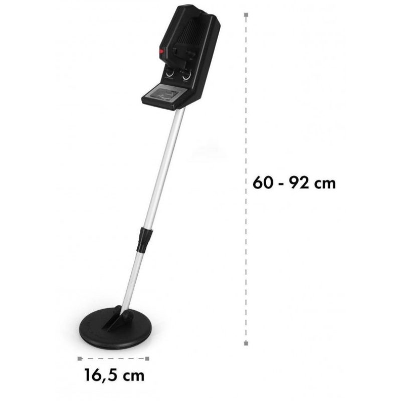Metal detector Basic impermeabile bobina 16cm metalli preziosi spiaggia 1.5M