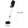 Metal detector Basic impermeabile bobina 16cm metalli preziosi spiaggia 1.5M