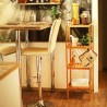 WeHome Scaffale in legno bamboo 4 ripiani dispensa mensole libreria...
