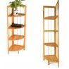 WeHome Scaffale in legno bamboo 4 ripiani dispensa mensola libreria...