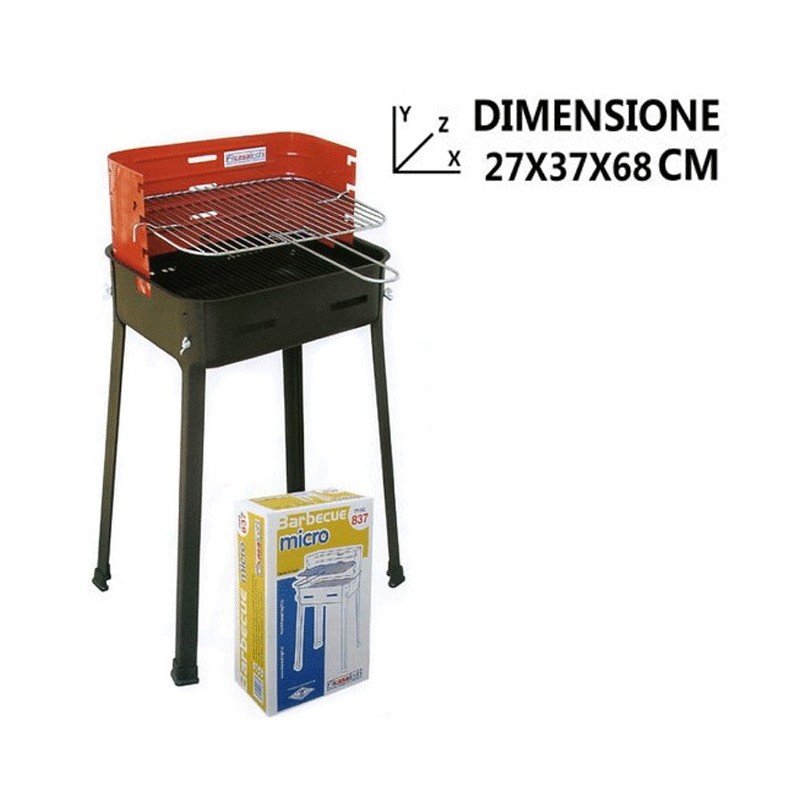 Fil Casalinghi Griglia barbecue a carbonella portatile da picnic ca...
