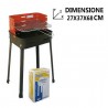Fil Casalinghi Griglia barbecue a carbonella portatile da picnic ca...