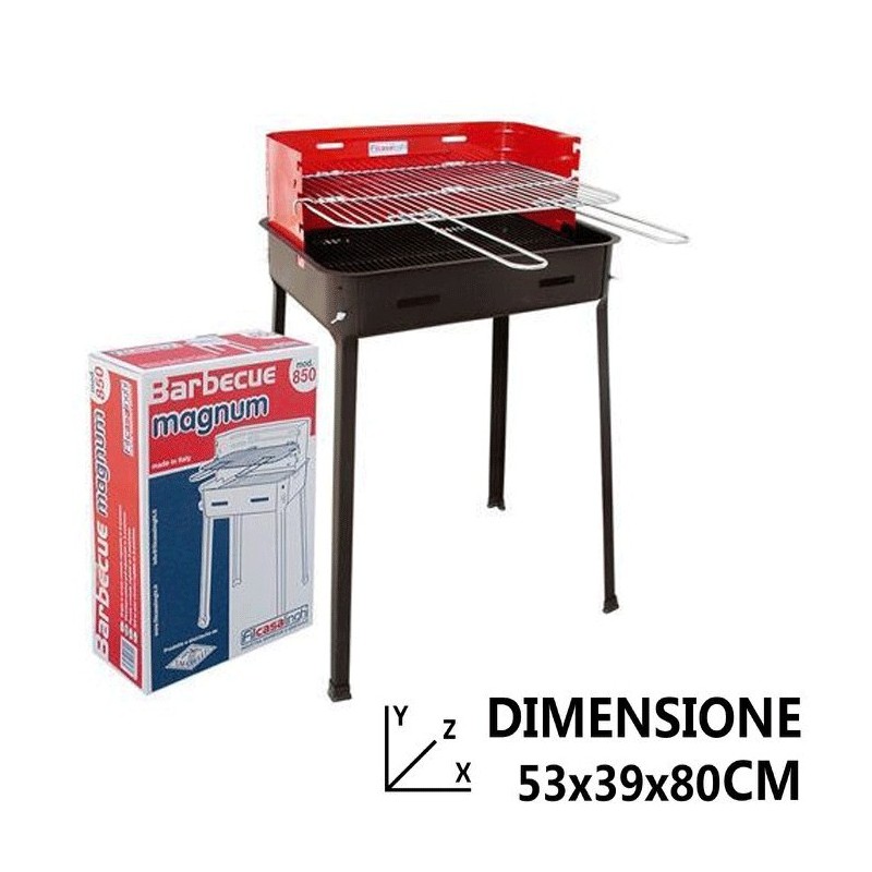 Fil Casalinghi Griglia barbecue a carbonella portatile da picnic ca...