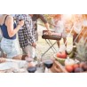 Fil Casalinghi Griglia barbecue a carbonella portatile da picnic ca...